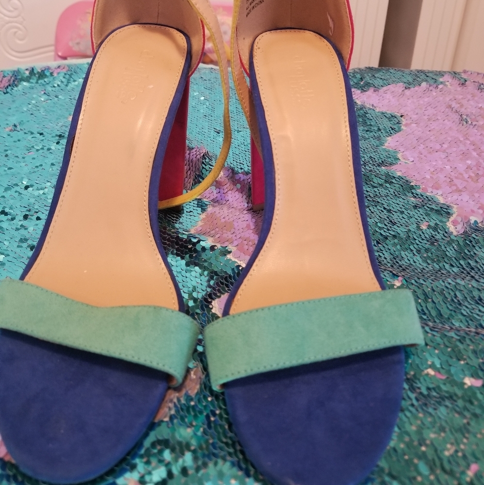 Multi Color Ankle Strap Sandal